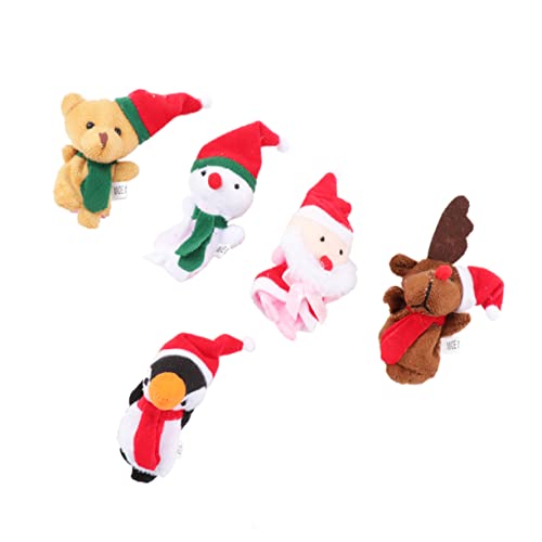 Gogogmee 5er Set Weihnachts Fingerpuppen Weihnachtsmann Elch Schneemann Pädagogisches Handspielzeug Für Ideal Für Weihnachten Rollenspiele Und Kreative Spiele von Gogogmee