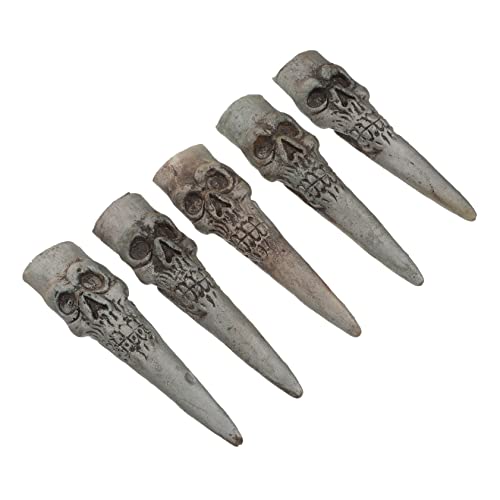 Gogogmee 5st Falscher Nagelsatz Falsche Hexenfinger Halloween Gespenstische Hexen Finger Zombie-Finger-Requisiten Finger des Halloween-zauberers Halloween-Skelett-kostüm Vampirnägel Plastik von Gogogmee