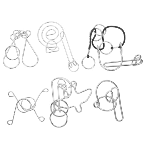 Gogogmee 6 Stück Großes Teiliges Kinderspielzeug Knotenspiel für Lernspielzeug und Geschicklichkeit Traditionelles Puzzle für Mädchen und Jungen Montessori Geeignet Gogogmee 6 Stück Großes Teiliges Kinderspielzeug Knotenspiel für Lernspielzeug und Geschicklichkeit Traditionelles Puzzle für Mädchen und Jungen Montessori Geeignet von Gogogmee