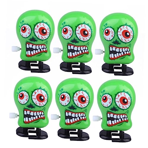 Gogogmee 6 Stück Halloween Wickelspielzeug Springspielzeug Partyzubehör Spielzeug Uhrwerk Spielzeug Halloween Partyzubehör Babyspielzeug Laufspielzeug Kinderspielzeug Spielset von Gogogmee