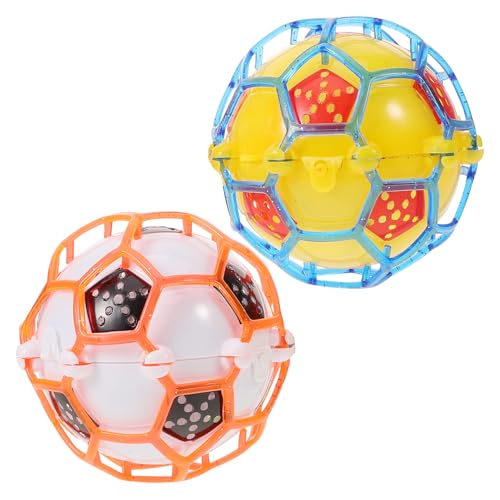 Gogogmee 6 Stück Leuchtende Hüpfbälle Fußball Geschenktüten Musikalische Lernspielzeuge Für Kinder Fliegende Bälle Leuchtende Fußbälle Leuchtende Fußballspielzeuge Leuchtende Fußball von Gogogmee