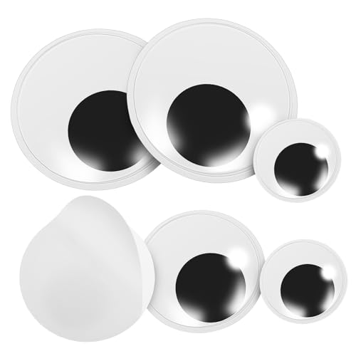 Gogogmee 6 Stück Selbstklebende Wackelaugen PVC Material Puppenaugen für Häkeltiere Plüschtiere Basteln mit Realistischer Optik und Klebkraft Gogogmee 6 Stück Selbstklebende Wackelaugen PVC Material Puppenaugen für Häkeltiere Plüschtiere Basteln mit Realistischer Optik und Klebkraft von Gogogmee