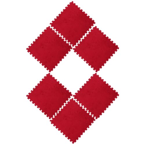 Gogogmee 6 Stück Teiliges Austauschbare Puzzlematten aus Eva Flauschige Multifunktions Bodenmatten Rot für Kinderzimmer und Spielbereiche Gogogmee 6 Stück Teiliges Austauschbare Puzzlematten aus Eva Flauschige Multifunktions Bodenmatten Rot für Kinderzimmer und Spielbereiche von Gogogmee