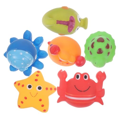 Gogogmee 6 Stück Teiliges Badespielzeug mit Schwimmenden Bunten Meerestieren aus Robustem Material Badewannenspielzeug für Kleinkinder Sicher und Spaßig für und Poolspaß Gogogmee 6 Stück Teiliges Badespielzeug mit Schwimmenden Bunten Meerestieren aus Robustem Material Badewannenspielzeug für Kleinkinder Sicher und Spaßig für und Poolspaß von Gogogmee