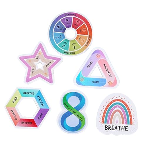 Gogogmee 6 Stück Teiliges Sensorische Stress Aufkleber Peva Bunte Strukturierte Finger Therapie Sticker zur Beruhigung und Angstbewältigung für Schüler und Erwachsene Gogogmee 6 Stück Teiliges Sensorische Stress Aufkleber Peva Bunte Strukturierte Finger Therapie Sticker zur Beruhigung und Angstbewältigung für Schüler und Erwachsene von Gogogmee