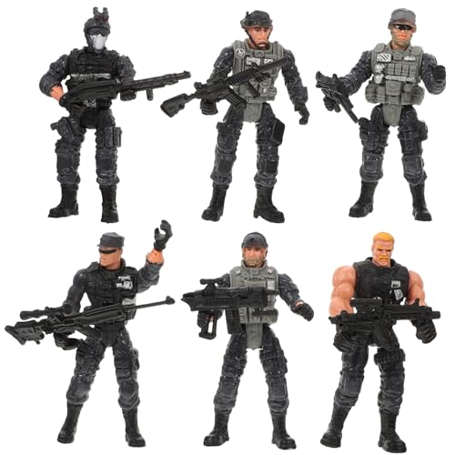 Gogogmee 6 Stück Teiliges Soldatenfiguren aus Kunststoff Bewegliche Militärsoldaten Realistische Armee Modelle für Detailreiche Langlebige und Interaktive Spielfiguren Gogogmee 6 Stück Teiliges Soldatenfiguren aus Kunststoff Bewegliche Militärsoldaten Realistische Armee Modelle für Detailreiche Langlebige und Interaktive Spielfiguren von Gogogmee