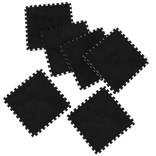Gogogmee 6 Stück Teiliges von Spielmatten Flauschige Puzzle Bodenfliesen aus Eva Schaum rutschfest Atmungsaktiv für Zuhause Schwarz mit Rand als Gogogmee 6 Stück Teiliges von Spielmatten Flauschige Puzzle Bodenfliesen aus Eva Schaum rutschfest Atmungsaktiv für Zuhause Schwarz mit Rand als von Gogogmee