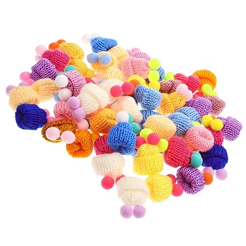 Gogogmee 60 Stück Mini Strickmützen Für Puppen Und Bastelprojekte Niedliche Hüte Zur Dekoration Von Weinflaschen DIY Bastelmützen Ideal Für Kreative von Gogogmee