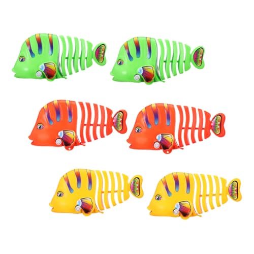 Gogogmee Aufziehspielzeug Fische 6 Stück Badespielzeug für Kinder aus Kunststoff Witziges Fischspielzeug Interaktives Cartoon Schwimmspielzeug für Badewanne und Party Gogogmee Aufziehspielzeug Fische 6 Stück Badespielzeug für Kinder aus Kunststoff Witziges Fischspielzeug Interaktives Cartoon Schwimmspielzeug für Badewanne und Party von Gogogmee