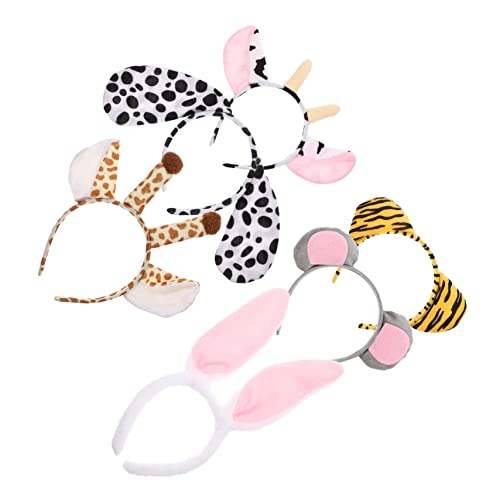 Gogogmee 6er Set Niedliche Cartoon Tierkopfbedeckungen Für Und Erwachsene Tier Haarreifen Mit Hund Giraffe Tiger Kuh Mit Hörnern Und Hasenohren Lustige Kostü Accessoires Für von Gogogmee