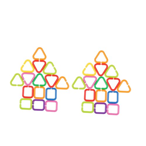 Gogogmee 70 Stück Teiliges Set mit Bunten Geometrischen Verbindungsringen Sensomotorisches Lernspielzeug für Neugeborene als Kinderwagen und Autositz Zubehör Feinmotorik Gogogmee 70 Stück Teiliges Set mit Bunten Geometrischen Verbindungsringen Sensomotorisches Lernspielzeug für Neugeborene als Kinderwagen und Autositz Zubehör Feinmotorik von Gogogmee