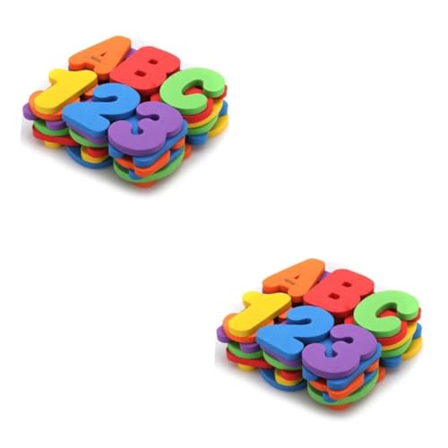 Gogogmee 72 STK Badespielzeug für Kinder Bath time Toys Kinder Badewannenspielzeug Lernspielzeug für Kinder Badespielzeug für Kleinkinder schaumbad Buchstaben Badezahlen Badebriefe von Gogogmee