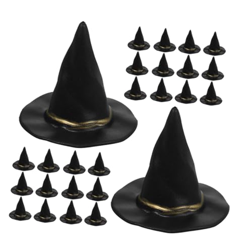 Gogogmee 72 Stück Hexenhüte Schwarz für Halloween Dekoration DIY Bastelset mit Miniatur Hexenhüten aus Kunststoff Kleine Hexenhut Accessoires für Puppenhaus und Tischdeko Gogogmee 72 Stück Hexenhüte Schwarz für Halloween Dekoration DIY Bastelset mit Miniatur Hexenhüten aus Kunststoff Kleine Hexenhut Accessoires für Puppenhaus und Tischdeko von Gogogmee
