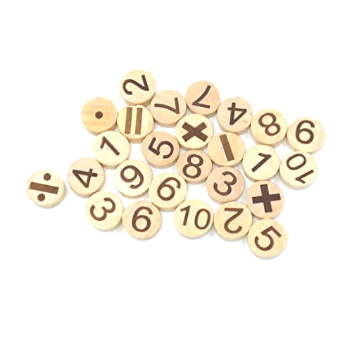 Gogogmee 78-teiliges Holz-buchstabenscheiben-Block-Set für Die Bildung Runde Alphabet-Geschnitzte Chips Sicheres Umweltfreundliches Lernspielzeug von Gogogmee