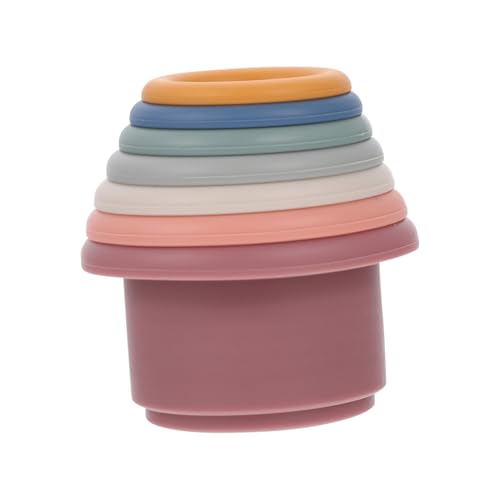 Gogogmee 7Stücke Stapelbare Silikon Tassen für Babys Kreatives Badespielzeug für Kinder Sicheres und Stapelspielzeug für Badewanne Gogogmee 7Stücke Stapelbare Silikon Tassen für Babys Kreatives Badespielzeug für Kinder Sicheres und Stapelspielzeug für Badewanne von Gogogmee