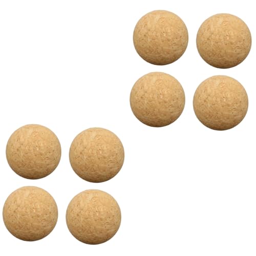 Gogogmee 8 STK Babyfuß Minisport Tischspiel Kicker Mini-kickerbälle Spielzeug Fußballbälle Aus Kork Offizielle Kickerbälle Tischfußball Spielbälle Für Den Arbeitstisch Pool-fußball Bambus von Gogogmee