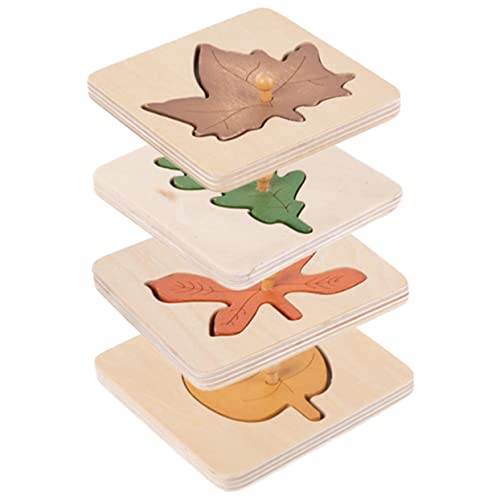 Gogogmee 8 STK Blatt-Puzzle Puzzle-Spielzeug Für Kleinkinder Spielzeuge Pädagogisches Puzzlespielzeug Früherziehungsspielzeug Pädagogisches Passendes Spielzeug Kleinkind-Puzzle Rätsel Holz von Gogogmee