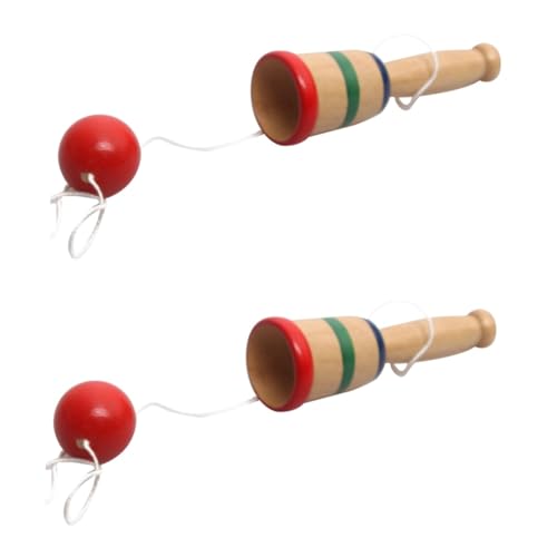 Gogogmee 8 STK Holzspielzeug Kinderspielzeug Hand-Auge-koordinationsspielzeug Kendama-Spielzeug Tasse Kendama Spielzeug Lernspielzeug Für Kinder Bambus von Gogogmee