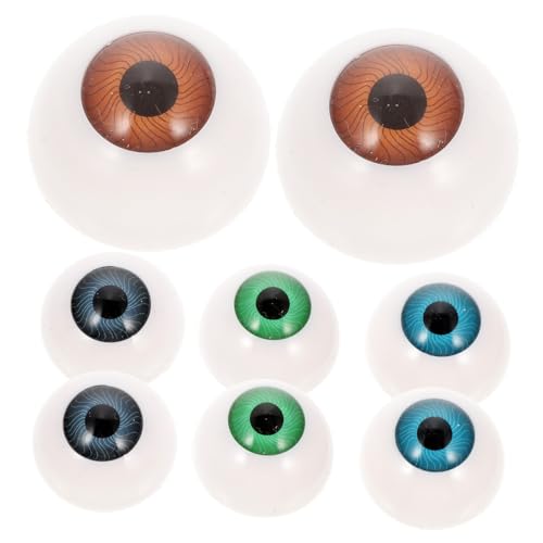 Gogogmee 8 Stück Teiliges Hohle Bunte DIY Puppenaugen Realistische Fake Eyeballs für Halloween Deko Bastelzubehör und Gruselige Party Requisiten Langlebig und Vielseitig Gogogmee 8 Stück Teiliges Hohle Bunte DIY Puppenaugen Realistische Fake Eyeballs für Halloween Deko Bastelzubehör und Gruselige Party Requisiten Langlebig und Vielseitig von Gogogmee