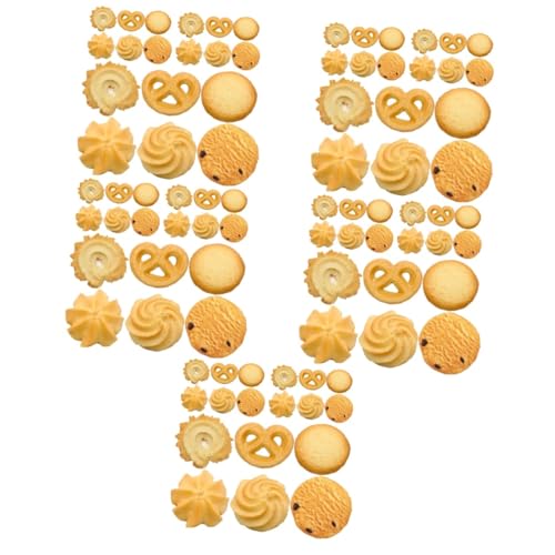 Gogogmee 90 STK Keks-Modell Kindergarten Keksmodell Keksimitation Keksattrappen für Fotografie Keksdekorationsmodell Essensrequisiten Simulationscookies Mini-Hasen Cookie-Modelle Gebäck PVC von Gogogmee