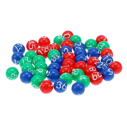 Gogogmee 98 STK Ball Der Lotteriemaschine Zahlen-Bingo Viel Nummerierte Kugeln Für Die Verlosung Tombola-Trommel Spielzeug Nur Bingokugeln Lotteriespiel FA Kugeln Mit Zahlen Lotto Plastik von Gogogmee