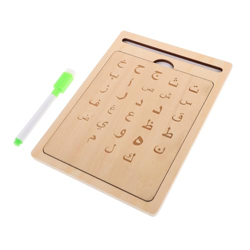 Gogogmee Arabisches Holz schreibbrett für Alphabet tracing Montessori Lernspielzeug zur Frühen Sprachförderung Natürliches Holz Fördert Kreativität und Eltern Junge Mädchen interaktion Gogogmee Arabisches Holz schreibbrett für Alphabet tracing Montessori Lernspielzeug zur Frühen Sprachförderung Natürliches Holz Fördert Kreativität und Eltern Junge Mädchen interaktion von Gogogmee