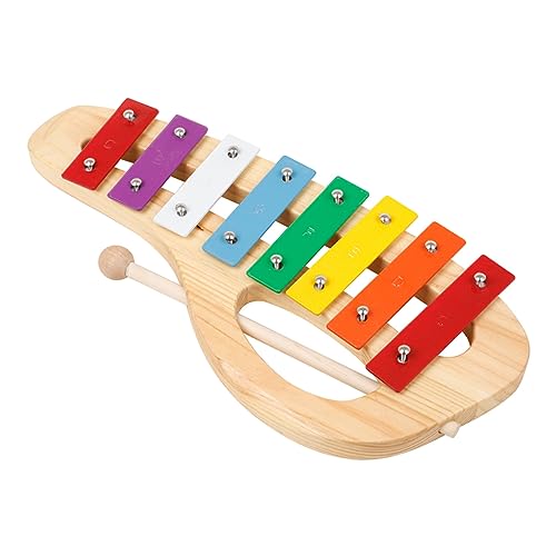 Gogogmee Buntes Percussion Musikspielzeug Für Kinder 8 Noten Xylophon Mit Handklopffunktion Ideal Zur Der Musikalischen Entwicklung Und Hand Augen Koordination von Gogogmee