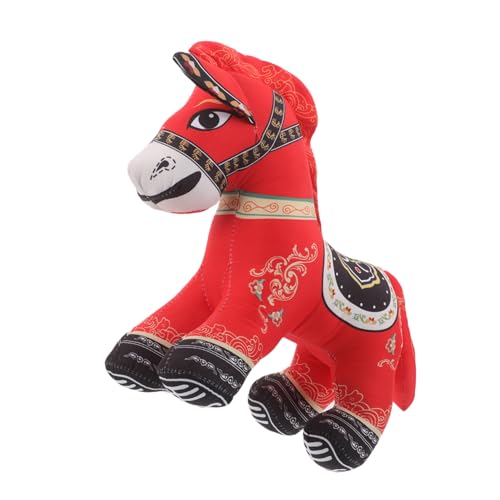 Gogogmee Chinesisches Pferd Kuscheltier Weiches Plüschpferd als Glücksbringer und Sammelfigur Realistisches Stofftier zum Schmusen und Dekorieren Geschenk zum Neujahr und Geburtstag Gogogmee Chinesisches Pferd Kuscheltier Weiches Plüschpferd als Glücksbringer und Sammelfigur Realistisches Stofftier zum Schmusen und Dekorieren Geschenk zum Neujahr und Geburtstag von Gogogmee