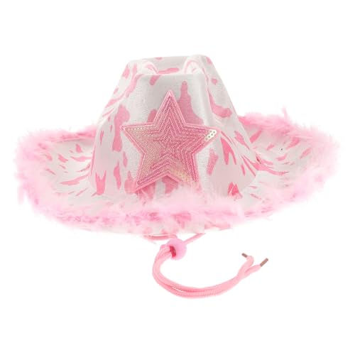 Gogogmee Cowboyhut Stoffhut Damenhut Westernhut Cowgirl Hüte Damenkostüm Requisiten Kostümzubehör Partyhut Herrenhut Anzieh Requisitenhut Herrenhut Für Frauen Cosplay Hut von Gogogmee