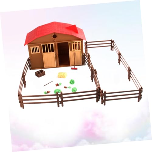 Gogogmee DIY Bauernhof Modellspielset aus Kunststoff Farmhaus mit Zäunen Forke Besen Heuhaufen Holzbox Gemüse Rüben Kreatives Bauernhof spielfigur zum Zusammenbauen und Rollenspiel Gogogmee DIY Bauernhof Modellspielset aus Kunststoff Farmhaus mit Zäunen Forke Besen Heuhaufen Holzbox Gemüse Rüben Kreatives Bauernhof spielfigur zum Zusammenbauen und Rollenspiel von Gogogmee