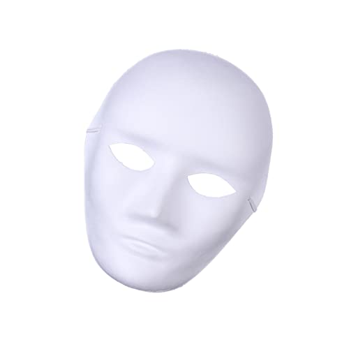 Gogogmee DIY Halloween Kostümmasken Zum Bemalen Weiße Pappmaske Für Erwachsene Hip Hop Tanz Cosplay Und Maskenball Perfekte Halloween Masken Für Partys Und Veranstaltungen von Gogogmee