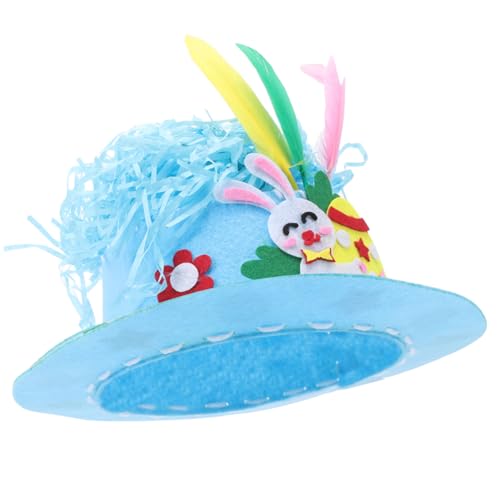 Gogogmee DIY Osterhut für Weicher nicht Gewebter Stoff Bunte Federn Klebbares Zubehör Bastelset für Osterparty Schulprojekte Familienaktivitäten Österliche Kopfbedeckung Gogogmee DIY Osterhut für Weicher nicht Gewebter Stoff Bunte Federn Klebbares Zubehör Bastelset für Osterparty Schulprojekte Familienaktivitäten Österliche Kopfbedeckung von Gogogmee