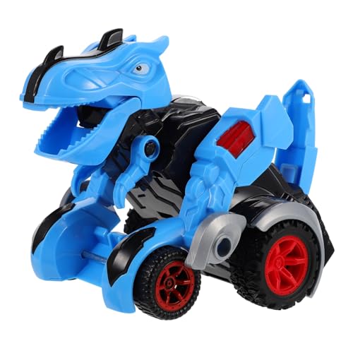 Gogogmee Dinosaurier Auto Spielzeug Spielzeug Car Dinosaurier Auto Für Interaktives Kollision Mit Rückziehmotor Blauer Tyrannosaurus Rex Modell Dinosaurier Lernspielzeug Für Kreative Abenteuer von Gogogmee