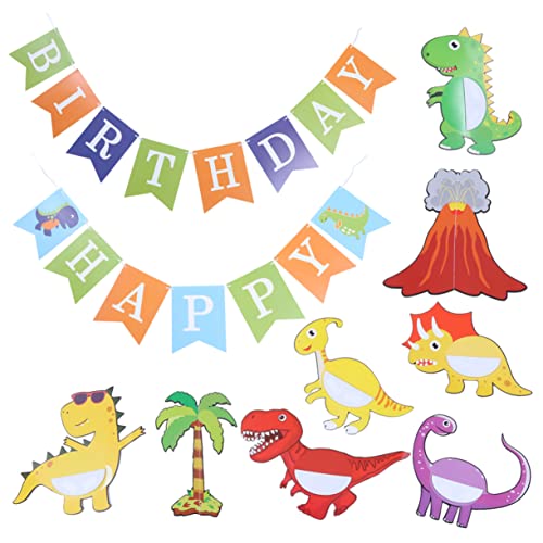 Gogogmee Dinosaurier Motto Partydekorationsbanner 1 Satz Geburtstagsbanner Für Dino Mottopartys Ideales Party Geburtstagszubehör Für Kinder Mit Dinosaurier Thema von Gogogmee