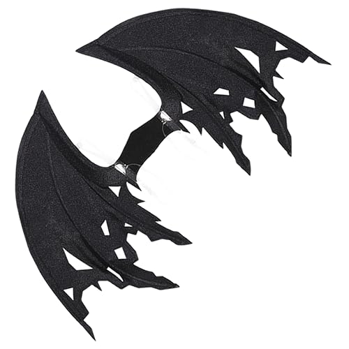 Gogogmee Drachenflügel Feenflügel Vogelkostüm Halloween-dekor Halloween-drachenumhang Halloweenkostüm Dämonenflügel Flügel Kostüm Vampirfledermausflügel Succubus-kostüm Black Gritbo von Gogogmee