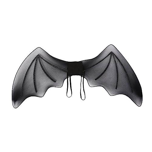 Gogogmee Fledermausflügel Insekt Fledermaus Kostüm Flügel Schläger Halloween-fledermäuse Fledermauskostüm Halloweenkostüm Schwarze Flügel Cosplay-flügel Gotische Flügel Spielzeug Siebdruck von Gogogmee