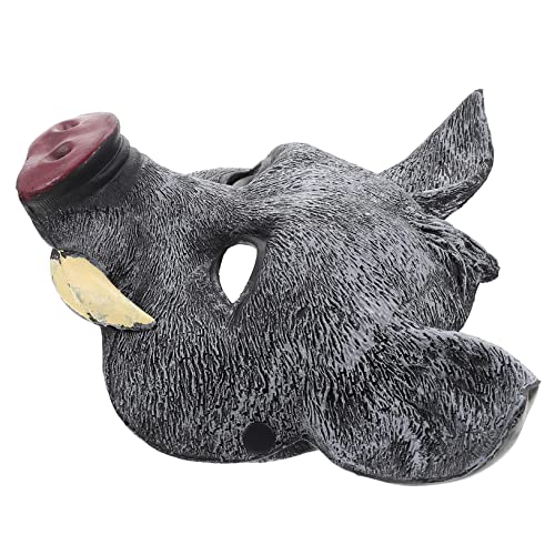 Gogogmee Gesicht Wildschwein-Maske Abschlussball-Requisiten Abschlussball- Abschlussball-Maske Pu- -Masken Wildschwein-Kostüm-Kopfbedeckung Gruselige Tier-Horror-Stil-Maske Abdeckung von Gogogmee