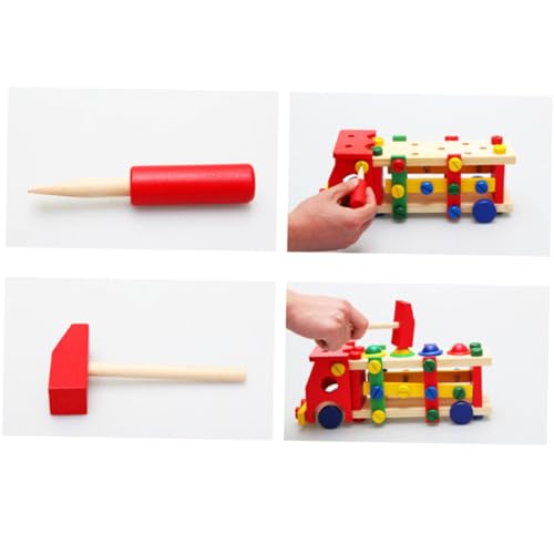 Gogogmee Hämmerbank Aus Spielzeug Mit Hammer Baufahrzeug Spielzeug Holzpuzzles Und Bausteine Ideales Für Jungen Und Mädchen Zu Geburtstag Oder Weihnachten Für Kinder Ab von Gogogmee