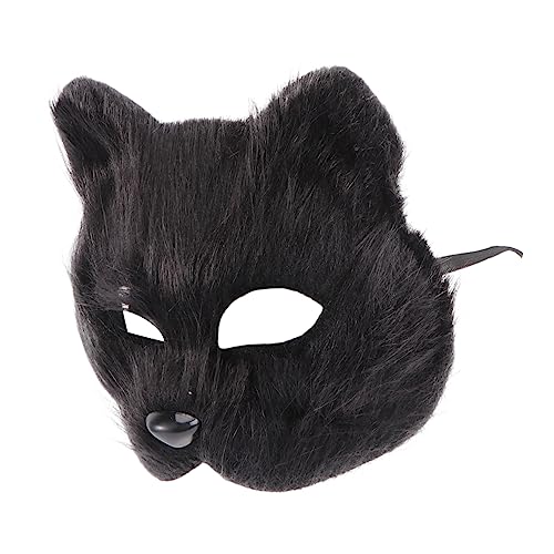 Gogogmee Halbmaske Für Cosplay Und Kostümpartys Tierdesign Schwarz Ideal Für Halloween Karneval Und Maskeraden Vielseitiges Kostümzubehör Für Männer Und Frauen von Gogogmee