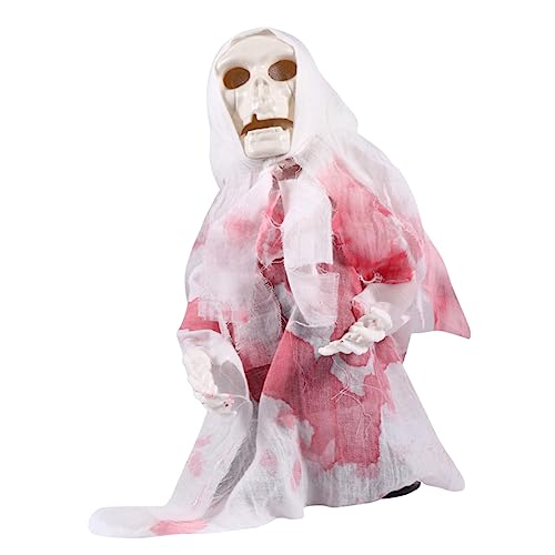Gogogmee Halloween Geister Puppen Requisiten Weiße Halloween Geister Puppenfigur Pe Abs Polyester Baumwolle Elektrische Gehpuppe Spielzeug Oder von Gogogmee