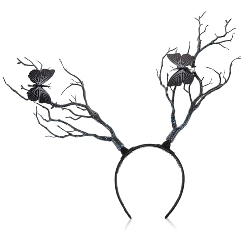 Gogogmee Halloween Kopfband mit Geweih und Baumzweigen Leichtes Silikon Haarreif Komfortabel und Kratzfrei als Cosplay und Foto Requisite für Damen und Mädchen Gogogmee Halloween Kopfband mit Geweih und Baumzweigen Leichtes Silikon Haarreif Komfortabel und Kratzfrei als Cosplay und Foto Requisite für Damen und Mädchen von Gogogmee