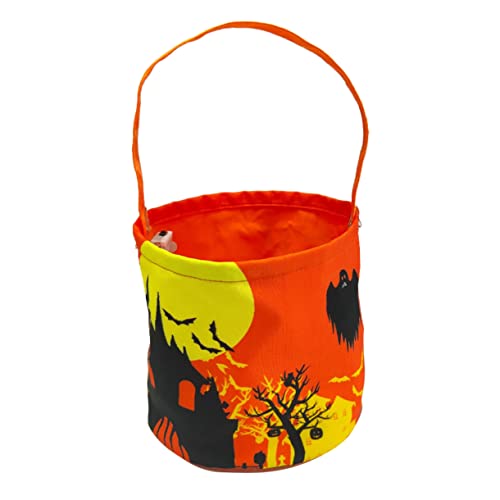 Gogogmee Halloween-Lichteimer Halloween-Eimer für Kinder Süßigkeitenbehälter Halloween-Schmuck halloween geschenktüten halloween Süßigkeitenhalter Halloween-Zubehör Segeltuch von Gogogmee