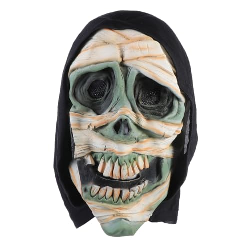 Gogogmee Halloween Schädel Maske Mit Schrecklichem Kopf Muster Gruselige Gesichtsmaske Für Erwachsene Und Perfekte Horrormaske Für Halloween Partys Und Kostüme von Gogogmee