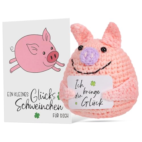 Gogogmee Handgemachtes Gehäkeltes Kuscheltier Schwein Kleines Tragbares Plüsch Schwein Langlebige Niedliche Strickpuppe Fein Gearbeitet Dekoratives für Freunde und Familie Gogogmee Handgemachtes Gehäkeltes Kuscheltier Schwein Kleines Tragbares Plüsch Schwein Langlebige Niedliche Strickpuppe Fein Gearbeitet Dekoratives für Freunde und Familie von Gogogmee