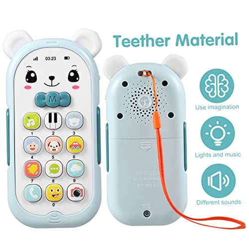 Gogogmee Handyspielzeug für Kinder Babyphone Spielzeug für 1 Jahr Lernspielzeug Telefon für Kinder kindertelefon Spielzeug für Kleinkinder Neugeborenes Spielzeug Spielzeug-Handy Abs von Gogogmee