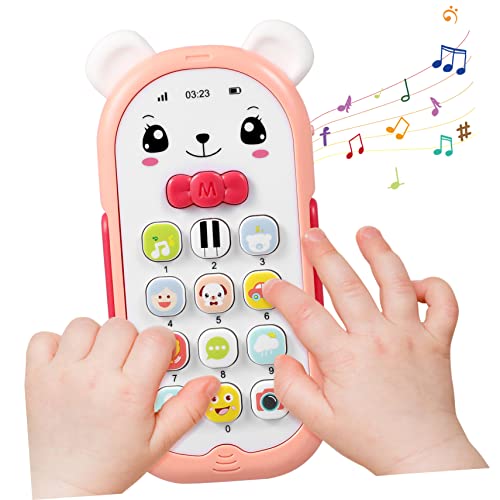 Gogogmee Handyspielzeug für Kinder Spielzeuge Kinderhandy Kinder Handy Spielzeug Teething Toys Spielzeug Kleinkindspielzeug Babyphone Spielzeug für 1 Jahr Handyspielzeug für Babys von Gogogmee