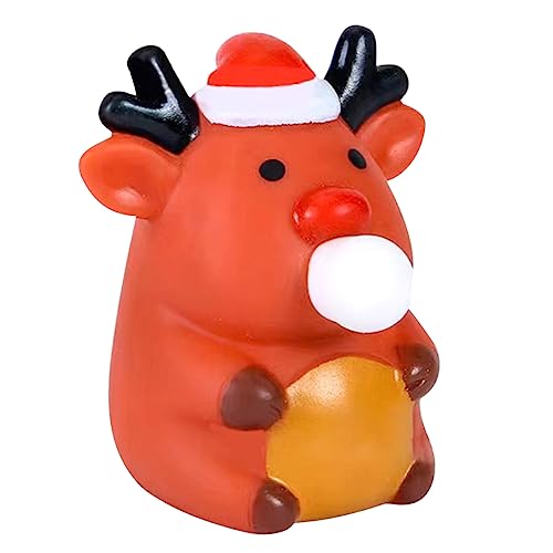 Gogogmee Hirsch Schneemann Kinderpartygeschenke Stressabbau zur von Zufälliger Kinder Stil Linderung Angst Strumpffüllgeschenke Weihnachtsmann Weihnachten Stressball Bälle Ermüdung Elch von Gogogmee