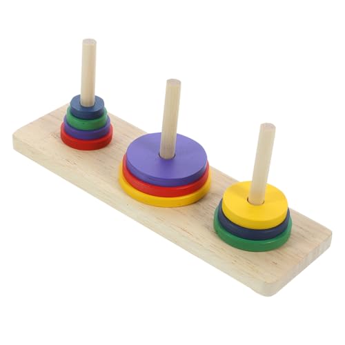 Gogogmee Holz Denkspiel Tower of Hanoi Bunt Intellektuelles Puzzle für Erwachsene und Ab Jahren Kreatives Gehirntraining Langlebig und Sicher Entspannendes Familienspiel Gogogmee Holz Denkspiel Tower of Hanoi Bunt Intellektuelles Puzzle für Erwachsene und Ab Jahren Kreatives Gehirntraining Langlebig und Sicher Entspannendes Familienspiel von Gogogmee