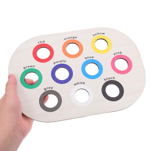 Gogogmee Holz-Farbsortierbrett für Kleinkinder, Montessori-Sensorik-Matching-Spiel, Frühlerntablett, Feinmotorik-Spielzeug für Kleinkinder Gogogmee Holz-Farbsortierbrett für Kleinkinder, Montessori-Sensorik-Matching-Spiel, Frühlerntablett, Feinmotorik-Spielzeug für Kleinkinder von Gogogmee