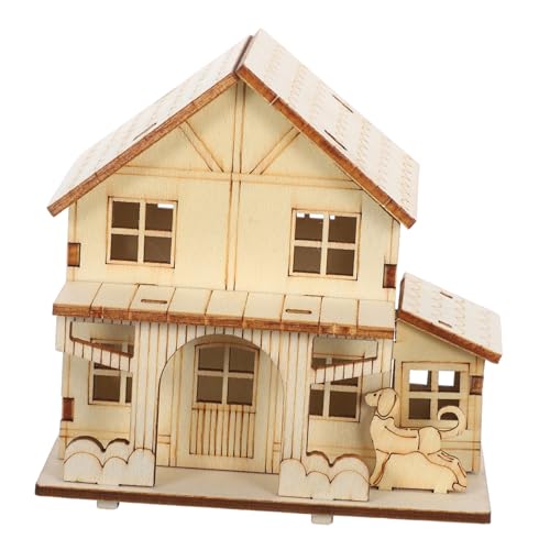 Gogogmee Holz Puzzle Log Cabin DIY Kleines Holzhaus Modell mit LED Beleuchtung Bastelset für Gartenhaus Dekoration und Wohnraumdisplay Gogogmee Holz Puzzle Log Cabin DIY Kleines Holzhaus Modell mit LED Beleuchtung Bastelset für Gartenhaus Dekoration und Wohnraumdisplay von Gogogmee